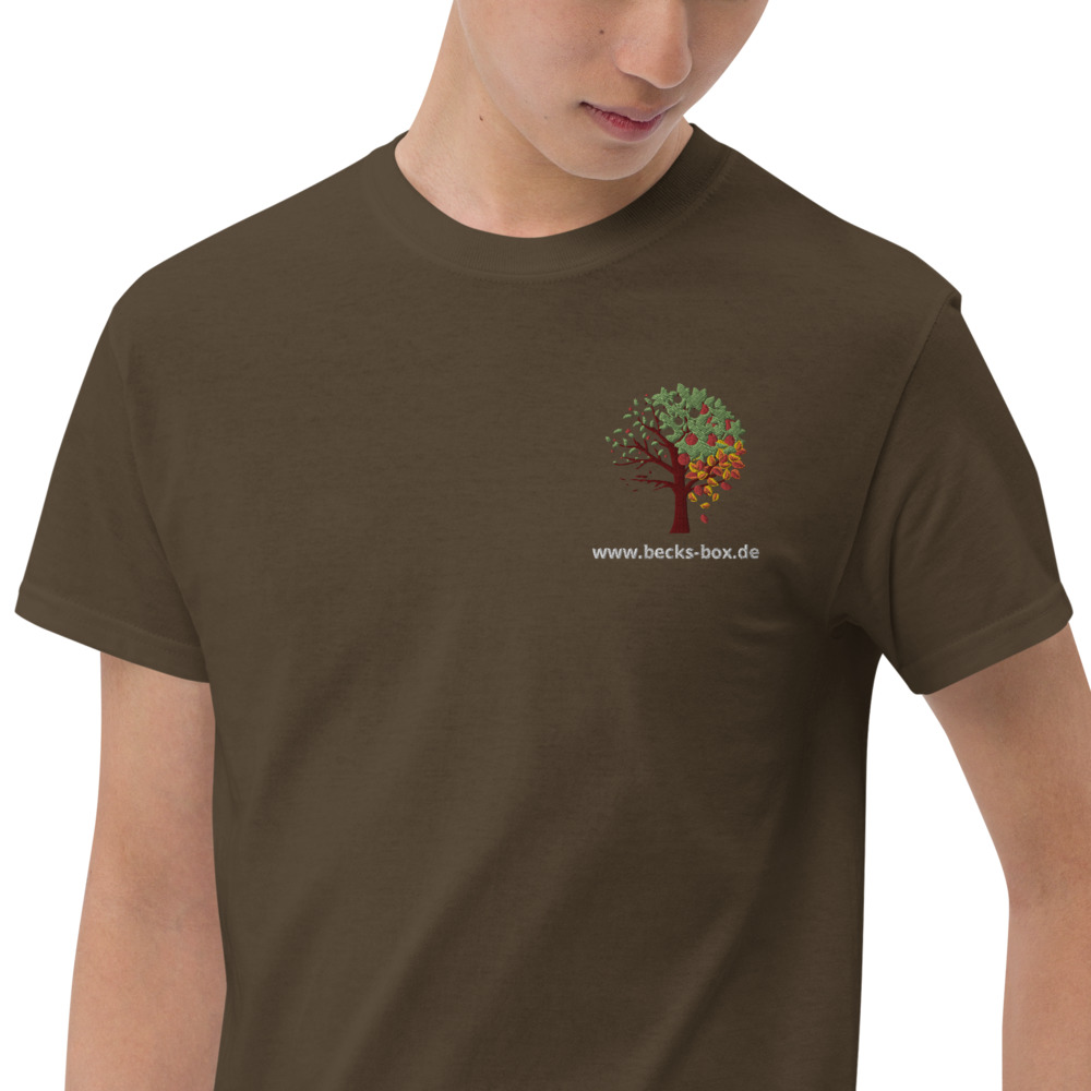 Kurzärmeliges T-Shirt mit Logo-Skizze